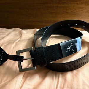 PGA Tour Black Perforated Men's Belt